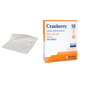 Gasa Parafinada Estéril 10 x 10 cm 10 unidades - Cranberry