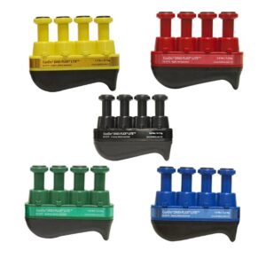 Set de 5 ejercitadores de mano Digi-Flex Lite de CanDo® – Amarillo, Rojo, Verde, Azul, Negro