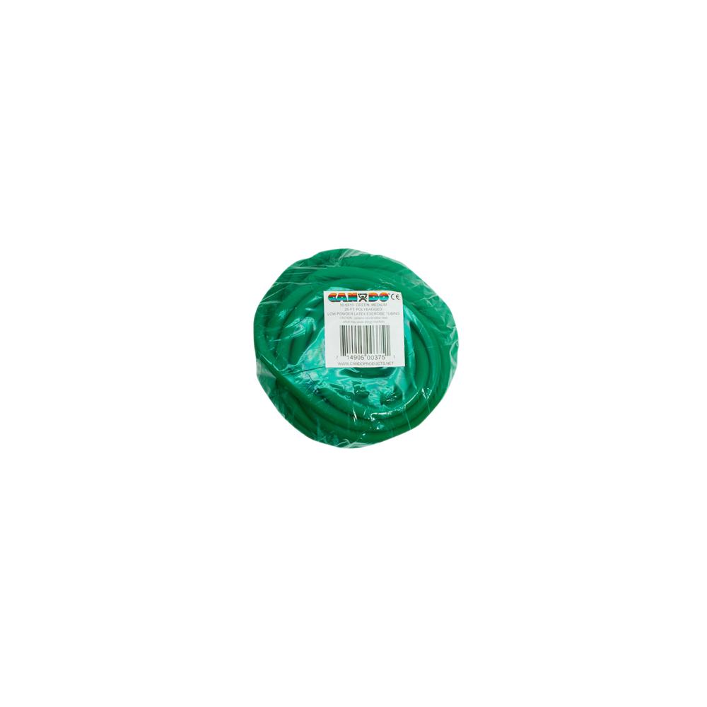 Tubo elástico de ejercicio verde 7,62 mts