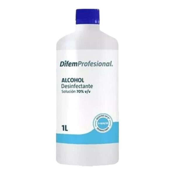 Alcohol Desinfectante al 70% 1 Litro - DifemPharma