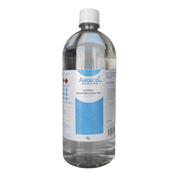 Alcohol Desnaturalizado 70% 1 Litro para superficies