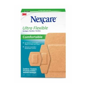 Banditas Nexcare™ Ultra Flexibles Tamaños Surtidos - Caja de 24 unidades