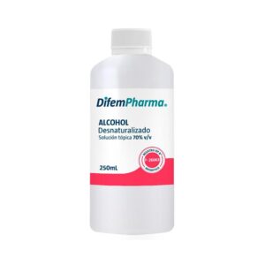 Alcohol Desnaturalizado al 70% de 250 ml - DifemPharma
