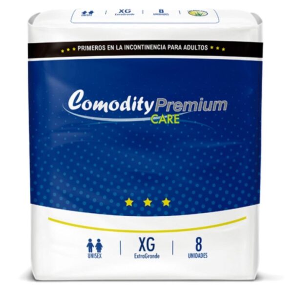 Pañal Adulto Comodity Premium- Talla XG – 8 Unidades