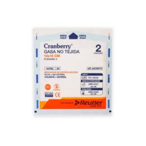Gasa Estéril No Tejida 10 x 10 cm 2 unidades x sobre – Cranberry