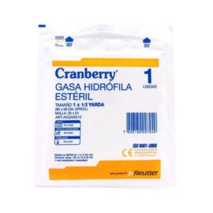 Gasa Hidrófila Estéril 12 unidades - Cranberry
