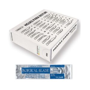 Hoja de Bisturí de Acero Inoxidable - Caja de 100 unidades