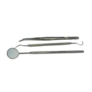 Kit de Examinación Dental (Sonda Carie - Espejo - Pinza) - Guthmann