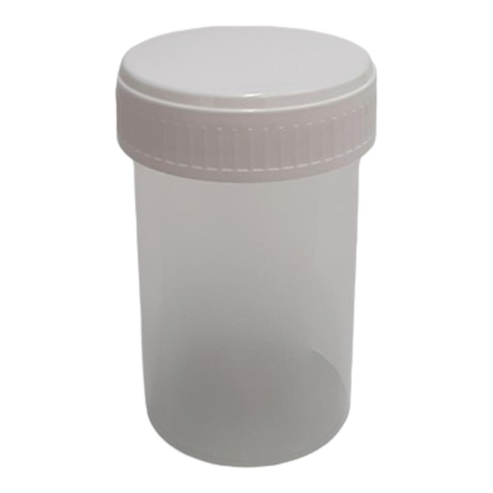 Frasco muestra de orina 60 ml Estériles Tapa Rosca Blanca - Bolsa 25 unidades
