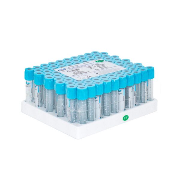 Tubo Tapa Celeste 2,7ml (3,2% citrato de sodio) - Caja de 100