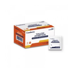 Toalla con alcohol isopropilico 100 unidades
