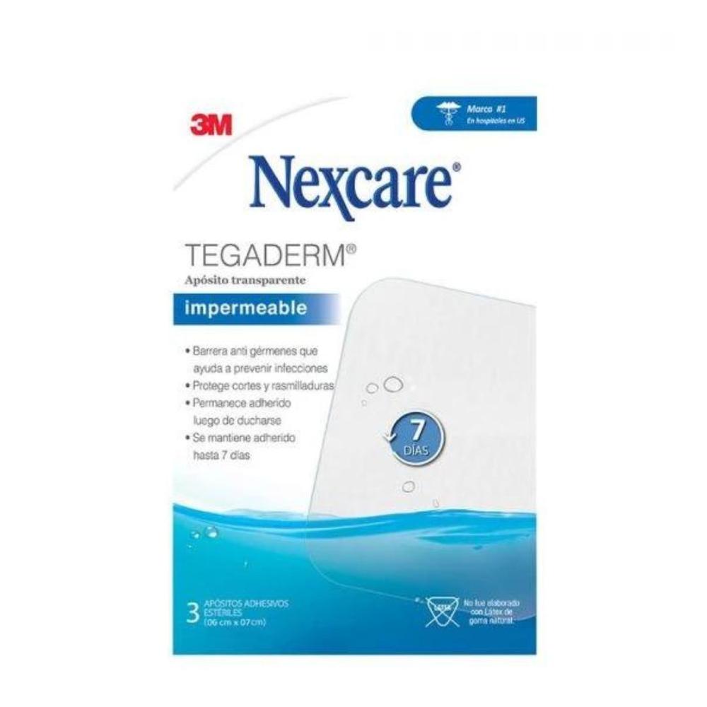 Apósitos Transparentes Nexcare Tegaderm 6x7 cm - 3 unds