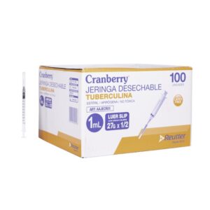 Jeringa Tuberculina con aguja 1ml 27G x 1/2 - Caja 100 unidades